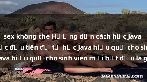 sex không che Hướng dẫn cách học Java cho sinh viên: Bước đầu tiên để tự học Java hiệu quả cho sinh viên mới bắt đầu là gì?
